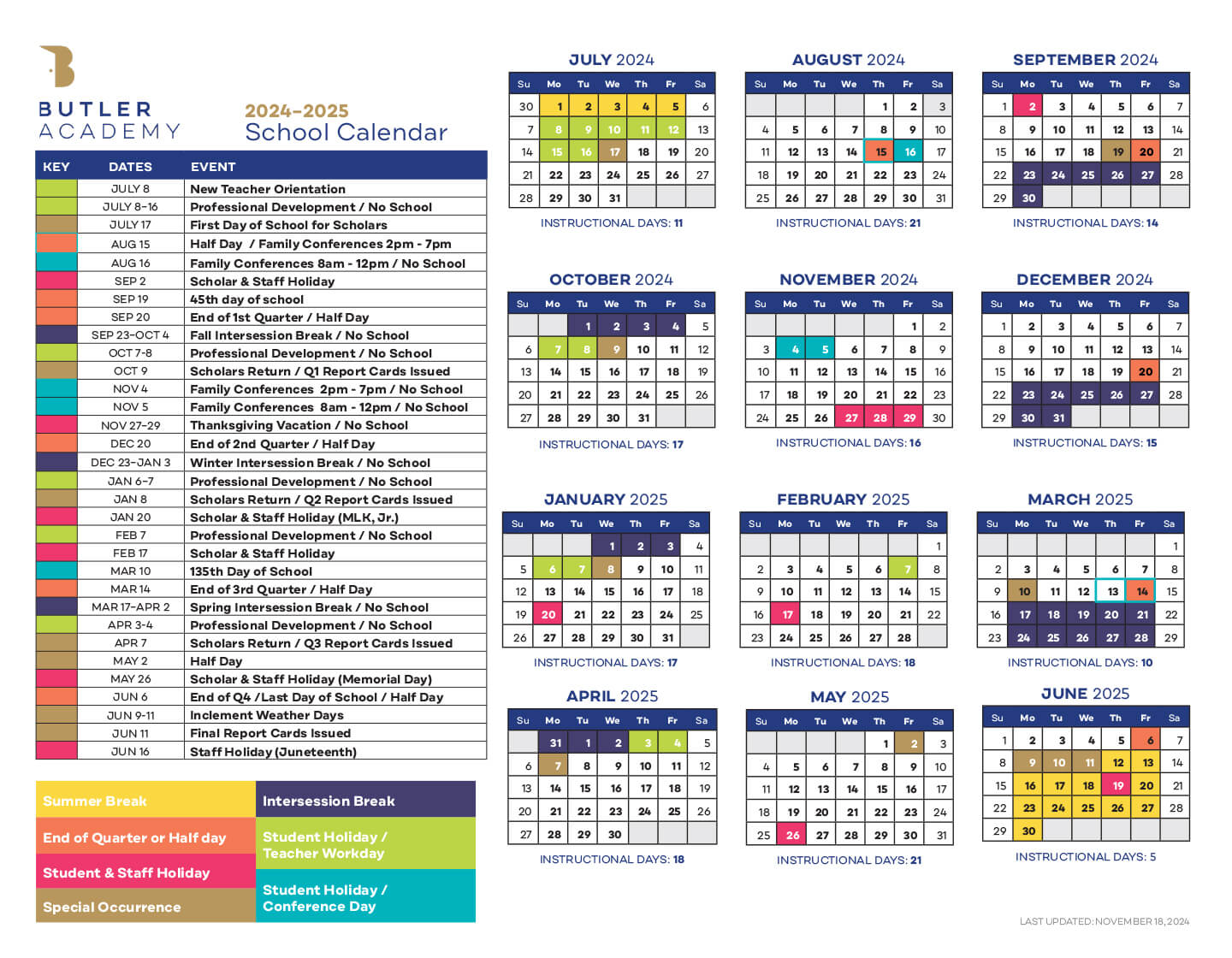 BA Calendar 2024-2025 SCPCSD